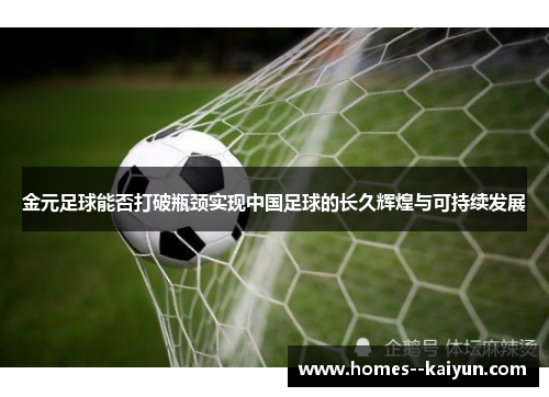 金元足球能否打破瓶颈实现中国足球的长久辉煌与可持续发展